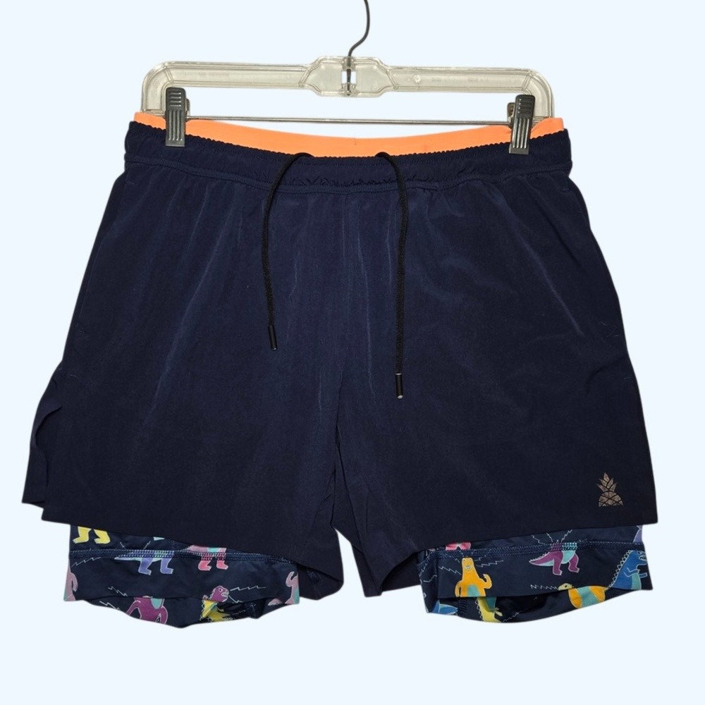 Chubbies Mens Ultimate Training Shorts 5.5" Inseam Dinosaur Lined Medium
